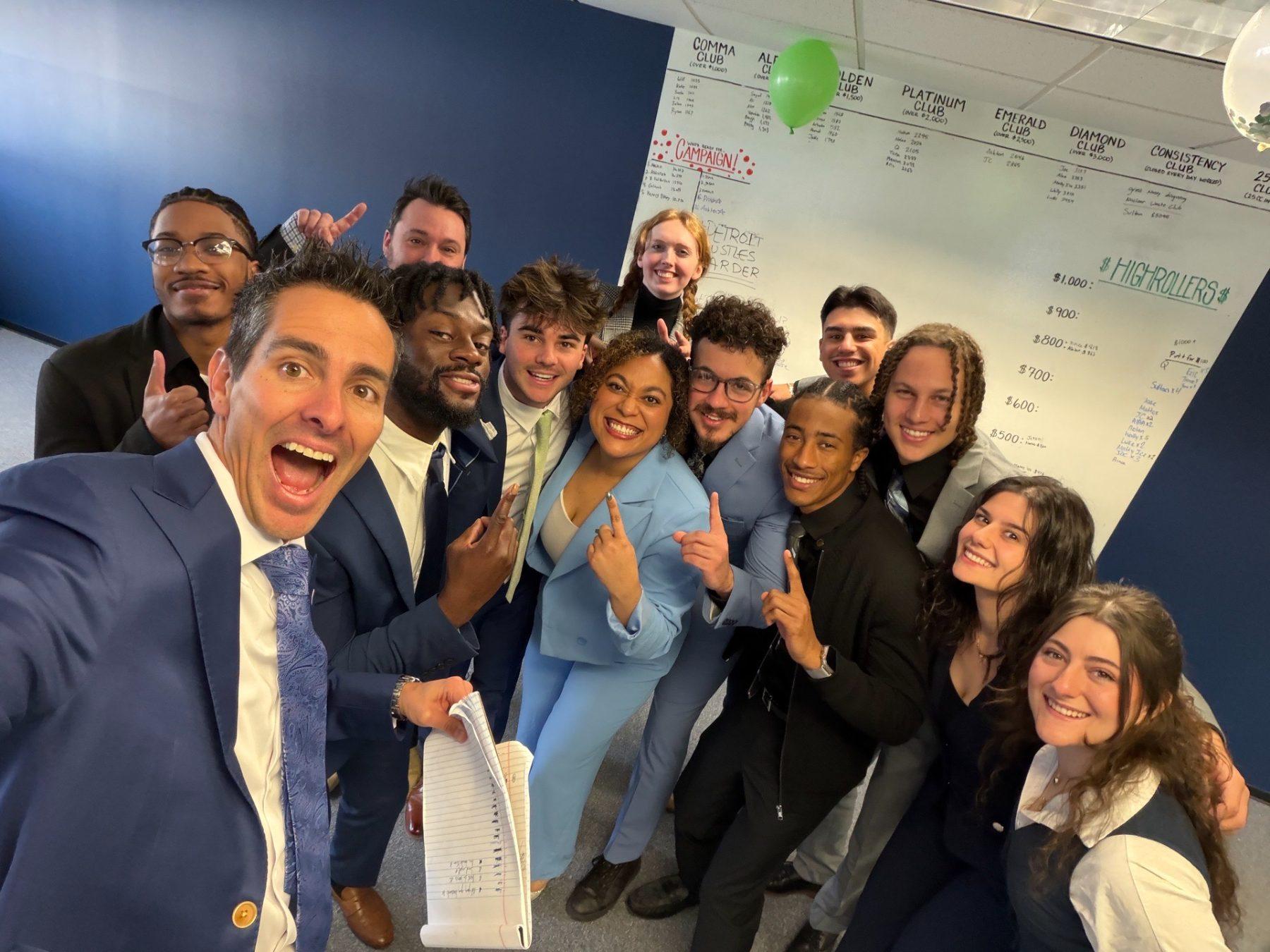 Team celebrating together in the Tampa office